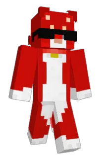 Front of Dinas's skin