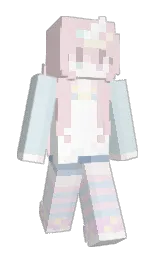 Helewidis's Minecraft skin wearing the Aurora cape