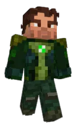 cedar and racing green Minecraft skin — Classic model — first worn by EIDER6