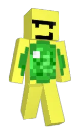 gorse and forest green Minecraft skin — Classic model