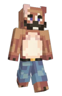 Front of Claudiff's skin