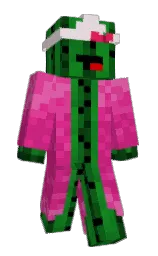 dark fern and cerise Minecraft skin — Classic model — first worn by ItsNotArC