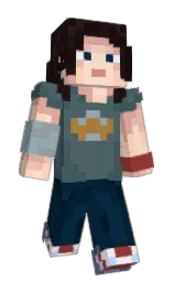 clairopraise's Minecraft skin wearing the Moonlight Trail cape