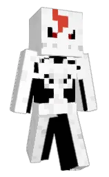 white and bon jour Minecraft skin — Classic model — first worn by Infninte64