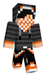 XDMBFX's Minecraft skin wearing the Twisted cape