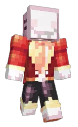thunder and brick red Minecraft skin — Classic model — first worn by cableboxen