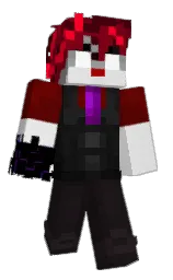 black and mercury Minecraft skin — Classic model — first worn by R1skyMC_
