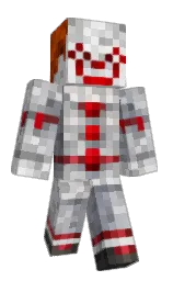 black and pale slate Minecraft skin — Classic model