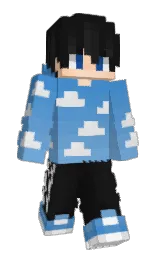 havelock blue and cod gray Minecraft skin — Slim model