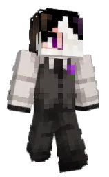 swiss coffee and black Minecraft skin — Classic model — first worn by Yaniboygames