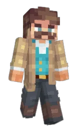 mongoose and straw Minecraft skin — Slim model — first worn by Leisures04