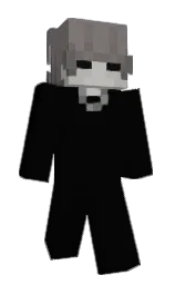 black and hurricane Minecraft skin — Classic model
