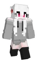 silver chalice and white Minecraft skin — Slim model — first worn by Darkshaer_kk