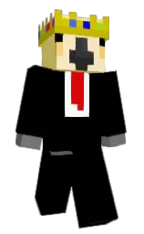 black and dove gray Minecraft skin — Classic model
