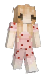 albescent white and beauty bush Minecraft skin — Slim model