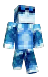 Frozentroutlive's Minecraft skin wearing the Aurora cape