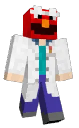 Grumm's Minecraft skin wearing the Mojang cape