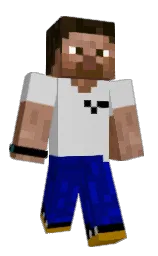 alto and navy blue Minecraft skin — Classic model