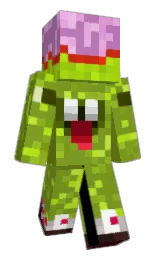 black and viola Minecraft skin — Classic model — first worn by Jorpierre