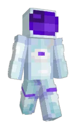Dcts's Minecraft skin wearing the Purple Heart cape