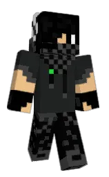 shark and black Minecraft skin — Classic model