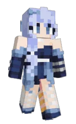 perano and cinderella Minecraft skin — Slim model — first worn by kaki_chan