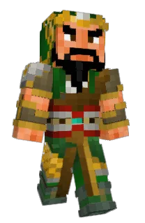Front of LucterHaar's skin
