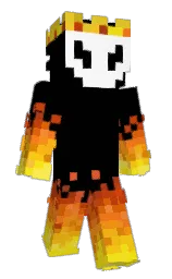 black and lemon Minecraft skin — Slim model
