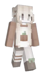 JollyAni's Minecraft skin wearing the Aurora cape