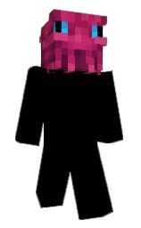 maroon flush and hibiscus Minecraft skin — Slim model — first worn by planetkenya