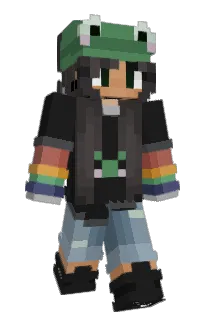 Front of Iwi's skin