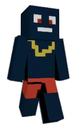 black pearl and tall poppy Minecraft skin — Classic model — first worn by tysonj08