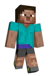 decrepit Minecraft avatar full body