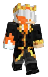 black and cod gray Minecraft skin — Classic model