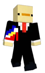 black and marzipan Minecraft skin — Classic model