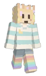 old lace and ziggurat Minecraft skin — Slim model — first worn by Poiyso