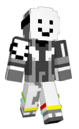 white and tundora Minecraft skin — Classic model — first worn by neoneo222