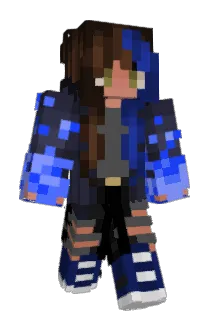 denined Minecraft avatar full body