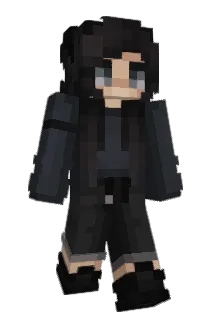depressioned Minecraft avatar full body