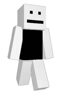 deracted Minecraft avatar full body