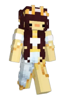 derealized Minecraft avatar full body