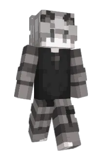 desstrating Minecraft avatar full body