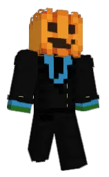 cod gray and sea buckthorn Minecraft skin — Slim model — first worn by Coftkin