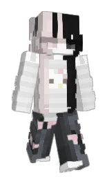 gallery and white Minecraft skin — Slim model — first worn by mwqu