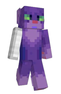 Front of purcaty's skin