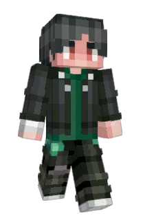 Front of Emvious's skin