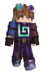 axelotls_'s Minecraft skin wearing the Purple Heart cape