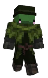 gordons green and tuatara Minecraft skin — Classic model — first worn by bobbydvei