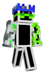 quill gray and black Minecraft skin — Classic model
