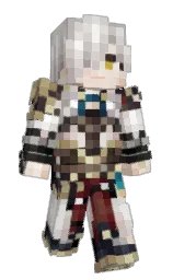 qqqnn's Minecraft skin wearing the Pan cape